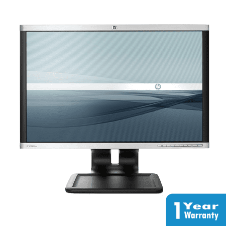 a computer monitor with a grey screen