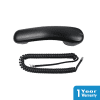 a telephone receiver and cord
