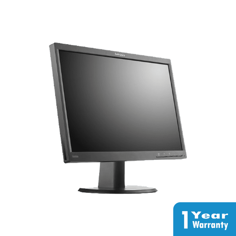 a computer monitor with a white background