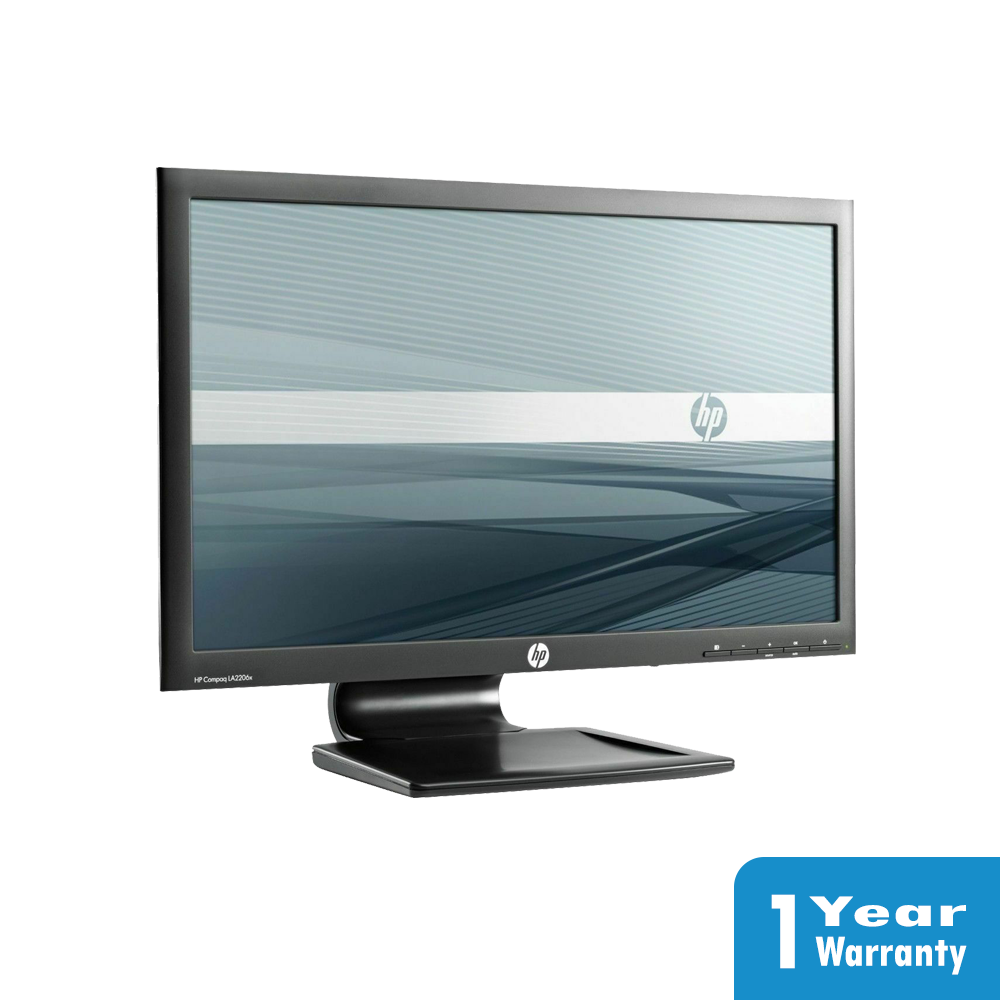 a computer monitor with a logo