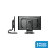 a back and side view of a computer monitor