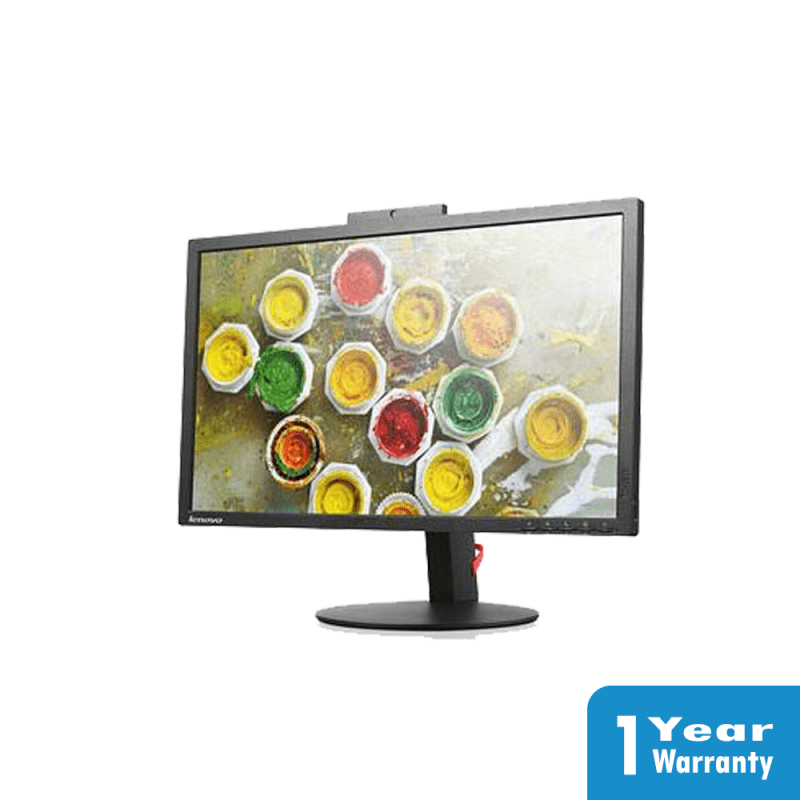 a computer monitor with a picture of paint on it